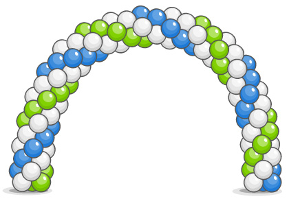 Арка из воздушных шаров
